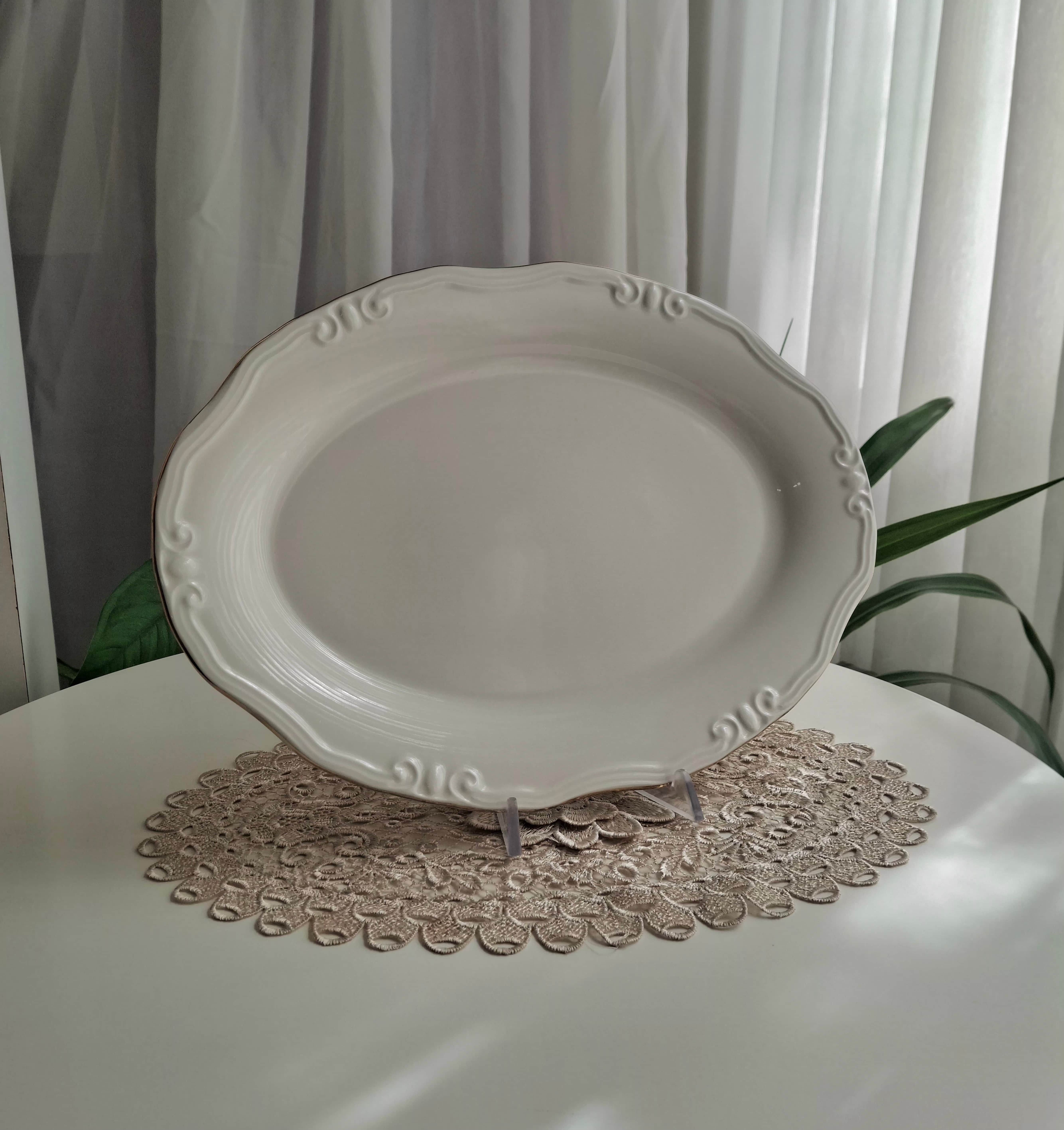 دیس بزرگ چینی لب طلا الیزابت